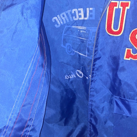 Vintage USA & Graphic 1980’s Truck Electric Men's Nylon Jacket - Picture 10 of 10